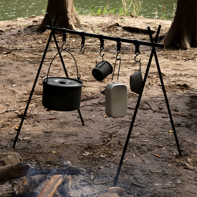 Aluminium Folding Tripod Camping Hanging Rack 800g 93*90*80cm