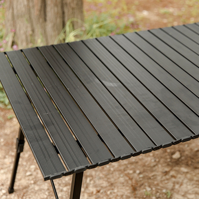 Smooth Laminate Outdoor Fishing Gear Folding Egg Roll Table Aluminium Alloy